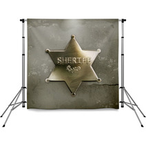 Sheriff Star, Old Style Vector Backdrops 60488628