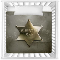 Sheriff Star, Old Style Vector Nursery Decor 60488628