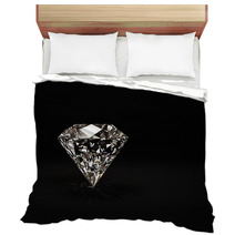 Shiny Diamond On Black Background Bedding 60267716