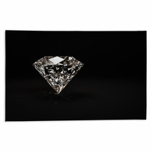 Shiny Diamond On Black Background Rugs 60267716