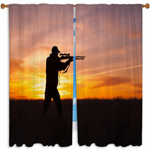 Shooting At Sunset Window Curtains 59863758