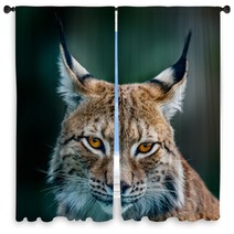Siberian Lynx Window Curtains 89599125