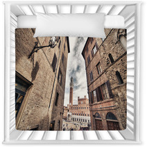 Siena, Italy. Beautiful View Of Famous Medieval Architecture Nursery Decor 61151538