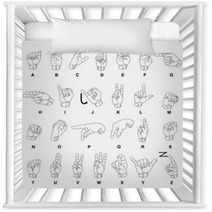 Sign Language Hands Nursery Decor 31761523