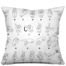 Sign Language Hands Pillows 31761523