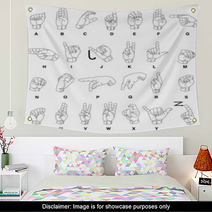 Sign Language Hands Wall Art 31761523