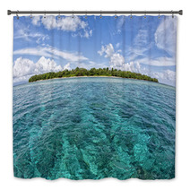 Siladen Turquoise Tropical Paradise Island Bath Decor 63808171