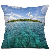 Siladen Turquoise Tropical Paradise Island Pillows 63808171