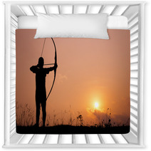 Silhouette Archery Shoots A Bow Nursery Decor 63095588