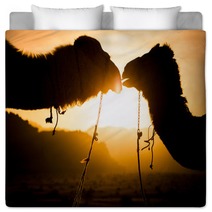 Silhouette Of A Camels Bedding 85687933