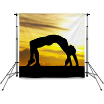 Silhouette Of A Woman Backdrops 33100756