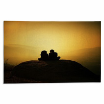 Silhouette Of Couple Rugs 63848047