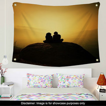 Silhouette Of Couple Wall Art 63848047