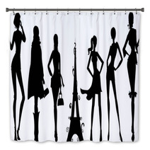 Silhouettes De Femmes Parisiennes Bath Decor 35657451