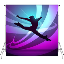 Silhouettes Gymnastics Backdrops 40350280