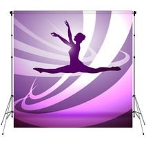 Silhouettes Gymnastics Backdrops 40350543