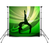 Silhouettes Gymnastics Backdrops 40372119