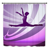 Silhouettes Gymnastics Bath Decor 40350543
