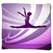 Silhouettes Gymnastics Blankets 40350543