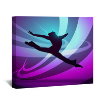 Silhouettes Gymnastics Wall Art 40350280