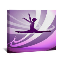 Silhouettes Gymnastics Wall Art 40350543