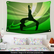 Silhouettes Gymnastics Wall Art 40372119