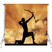 Silhouettes Of Archer Backdrops 64842797