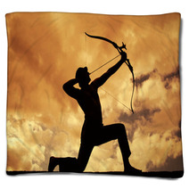 Silhouettes Of Archer Blankets 64842797