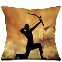 Silhouettes Of Archer Pillows 64842797