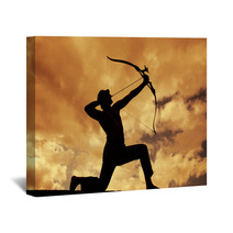 Silhouettes Of Archer Wall Art 64842797