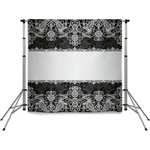 Silver Jewelry Frame Backdrops 52496811