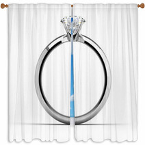 Single Diamond Ring Window Curtains 50722125
