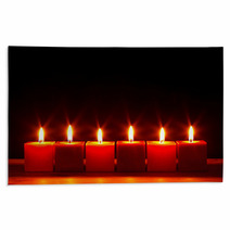 Six Square Candles Burning Bright Rugs 47241939