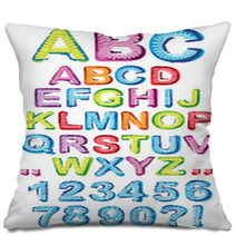 Sketch Alphabet Pillows 42327391