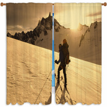 Ski Mountaineering Window Curtains 61678313