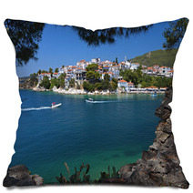 Skiathos Island In Greece. View Of Plakes Area. Pillows 53811652