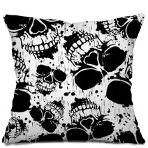 Skull Background Pillows 136504568
