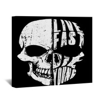 Skull Tee Graphic Design Wall Art 198360172