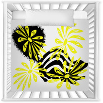 Skunk And Yellow Flowers Nursery Decor 5291509