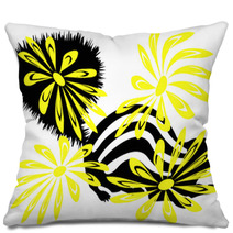 Skunk And Yellow Flowers Pillows 5291509