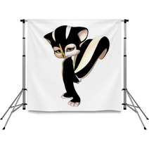 Sky Skunk With A Clothespin On Her Nose Backdrops 9613942