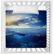 Sky, Waterline And Underwater Background Nursery Decor 44210751