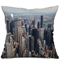 Skyline Of Manhattan, New York City Pillows 48401876