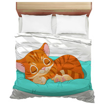 Sleeping Kitten Bedding 47617405