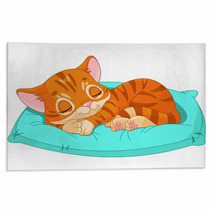 Sleeping Kitten Rugs 47617405
