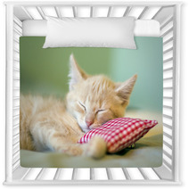 Sleeping Kitty Nursery Decor 36326311