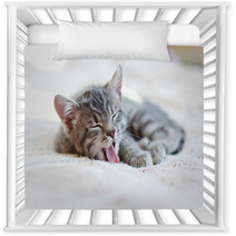 Sleepy Kitten Nursery Decor 61663734