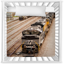 Slow Moving Coal Wagons On Railway Tracks Nursery Decor 66807178
