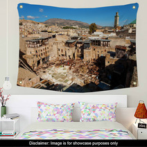 Small Tanneries Of Fes, Morocco, Africa Wall Art 63986220