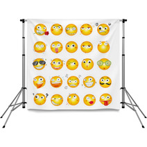 Smile Face Icons Backdrops 40582138